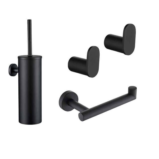 Xivada Toiletset toiletborstel wc rolhouder handdoekhaakjes 3195489 large