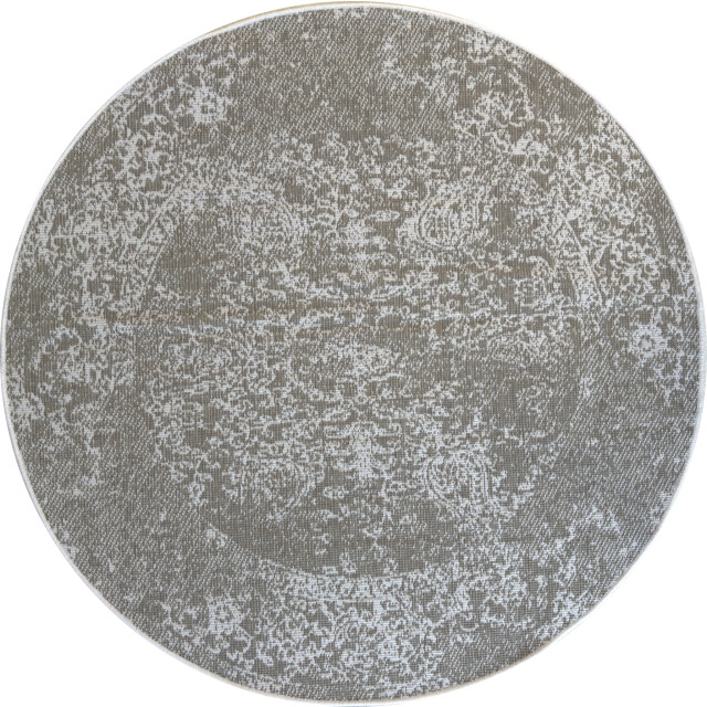Muratap Brussels vintage buitenkleed – rond indoor & outdoor vloerkleed – tuinkleed, 3240522 large