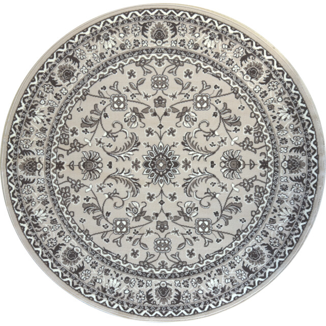 Muratap Nain klassiek rond laagpolig oosters vloerkleed vintage tapijt - 3240498 large