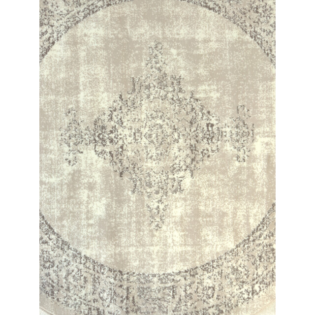 Muratap Istanbul vintage laagpolig vloerkleed rond retro tapijt - 240 cm 3240479 large