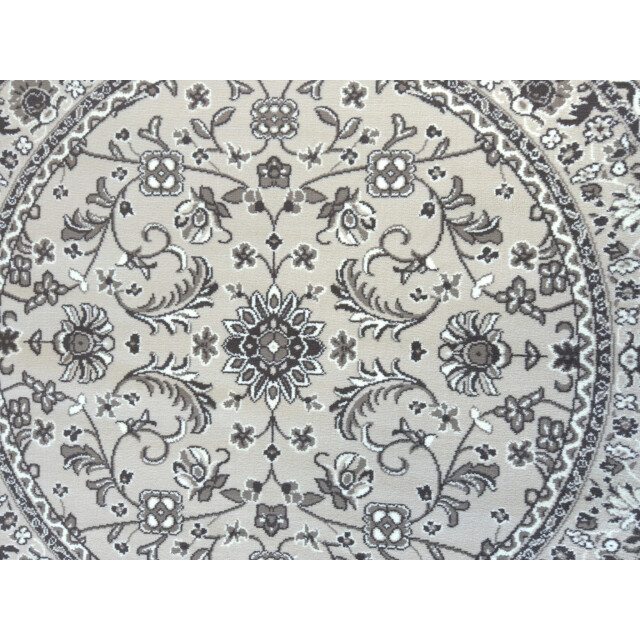 Muratap Nain klassiek rond laagpolig oosters vloerkleed vintage tapijt - 3240498 large