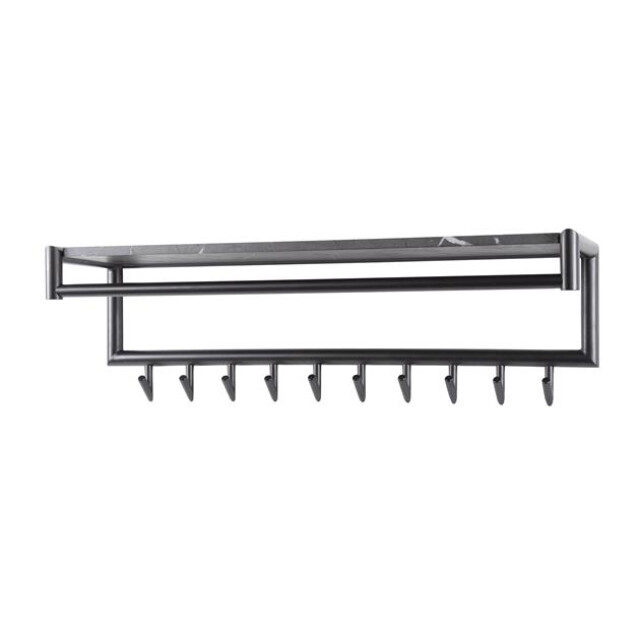 Hoyz kapstok 10 haaks roede-hoedenplank 3d bruin 3186008 large