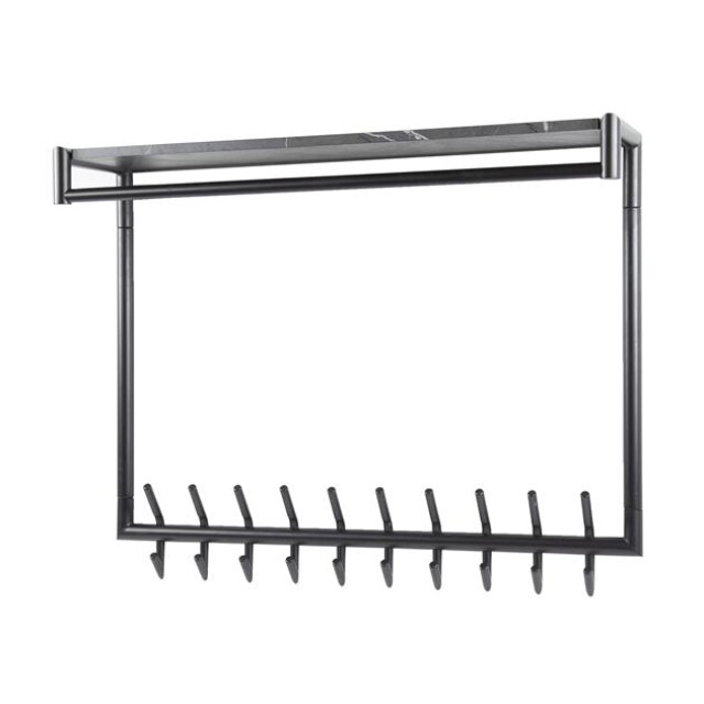 Hoyz kapstok 20 haaks hoog roede-hoedenplank 3d bruin 3186009 large