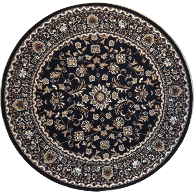 Muratap Nain klassiek rond laagpolig oosters vloerkleed vintage tapijt - 3240506 large