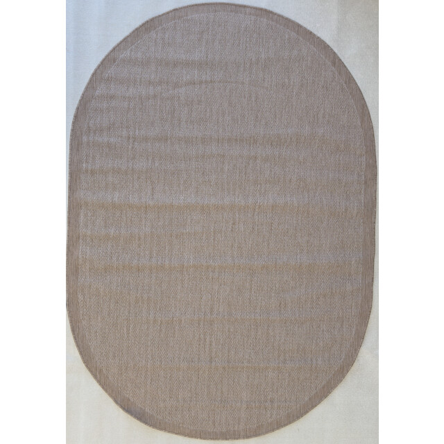 Muratap Brussels kader buitenkleed – ovaal effen indoor & outdoor vloerkleed – 3240468 large
