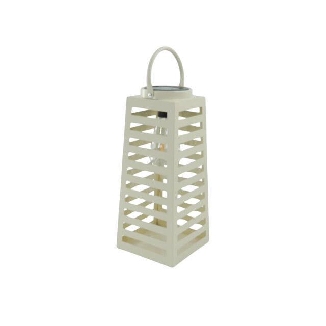 House Vitamin Lamp- lantern solar metal sand 14x32,5cm 3229019 large