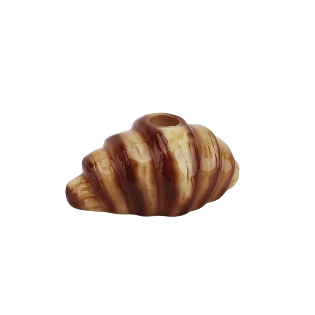 House Vitamin Candle holder croissant dolomite brown 14,5x8,5x6,5cm 3240547 large