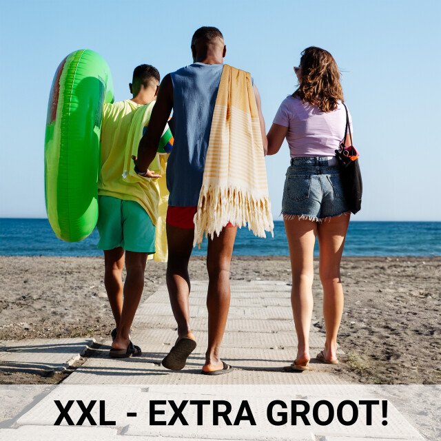 Phlox Hamamdoek 100 x 200 cm, saunadoek, strandhanddoek, yogadoek en spa-doek, 3175337 large