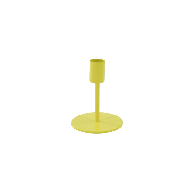 House Vitamin Candleholder basic metal neon yellow 8x8x10cm 3229025 large