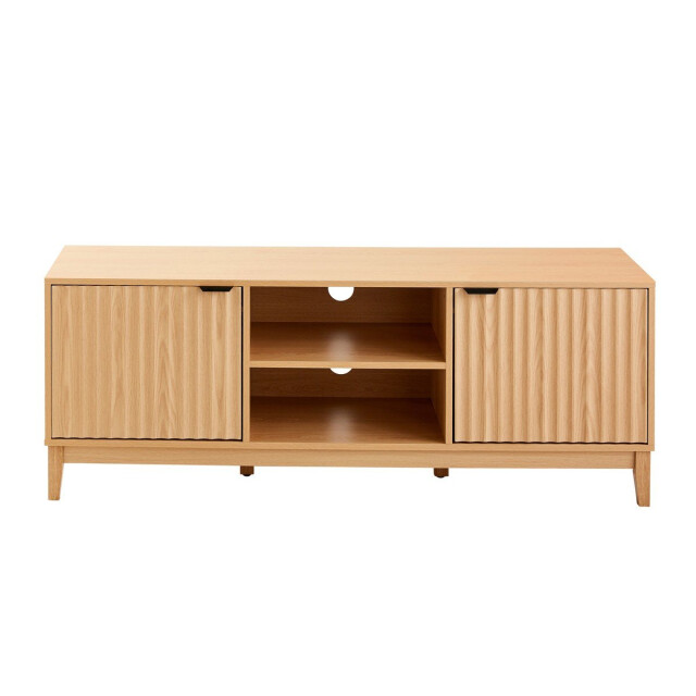 CaliCosy Tv-meubel met 2 open vakken en 2 deuren met geribbelde fronten l140 cm bologne 3205800 large