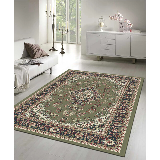 Muratap Nain klassiek medaillon laagpolig oosters vloerkleed vintage tapijt - 3239229 large