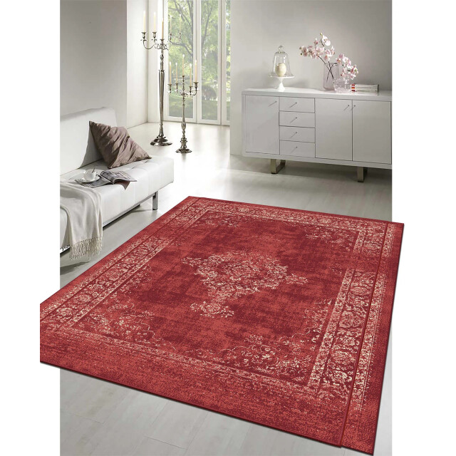 Muratap Istanbul vintage laagpolig vloerkleed retro tapijt - 140x200 cm 3239173 large