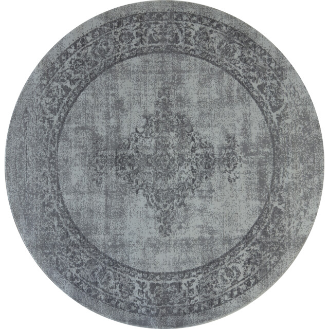 Muratap Istanbul vintage laagpolig vloerkleed rond retro tapijt - 300 cm 3240474 large