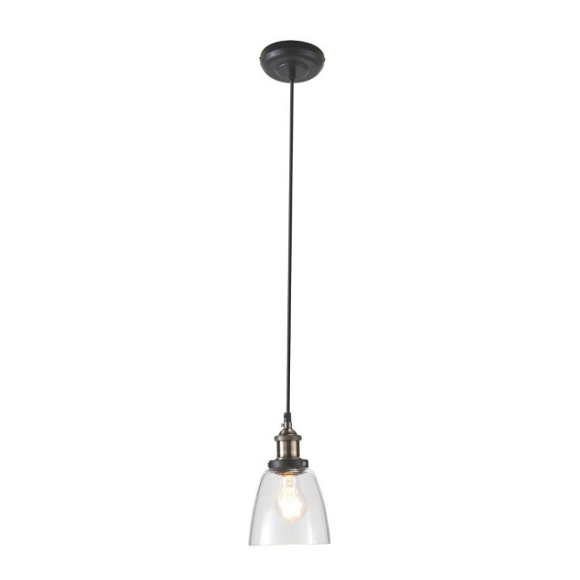 Signature Plafondlamp met glazen kap en fitting in gouden messing afwerking 2929353 large