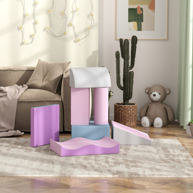 4goodz Schuimbouwstenen voor kinderen foamblokken set van 7 stuks 3205200 large