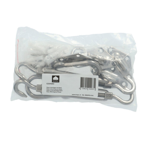Kopu ® schaduwdoek montageset rvs 8mm 2612850 large