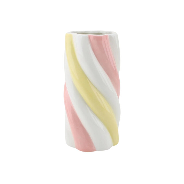 House Vitamin Vase marshmellow yellow/pink/white 10,5x10,5x20cm 3240557 large