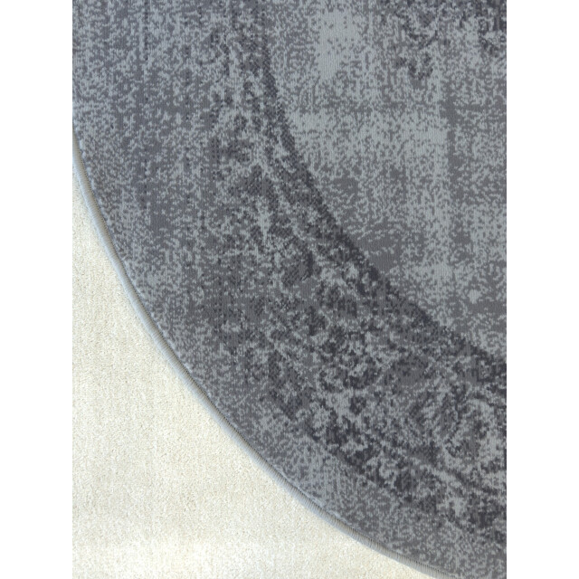 Muratap Istanbul vintage laagpolig vloerkleed rond retro tapijt - 240 cm 3240475 large