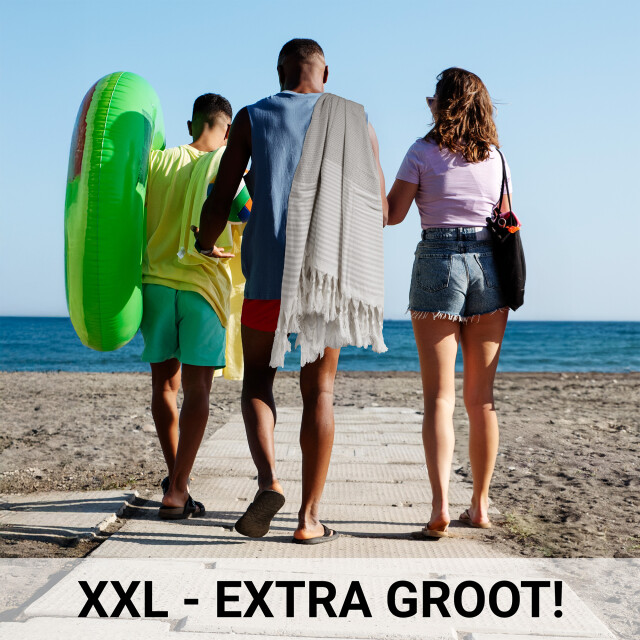 Phlox Hamamdoek 100 x 200 cm, saunadoek, strandhanddoek, yogadoek en spa-doek, 3176415 large