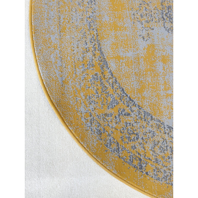 Muratap Istanbul vintage laagpolig vloerkleed rond retro tapijt - 200 cm 3240490 large