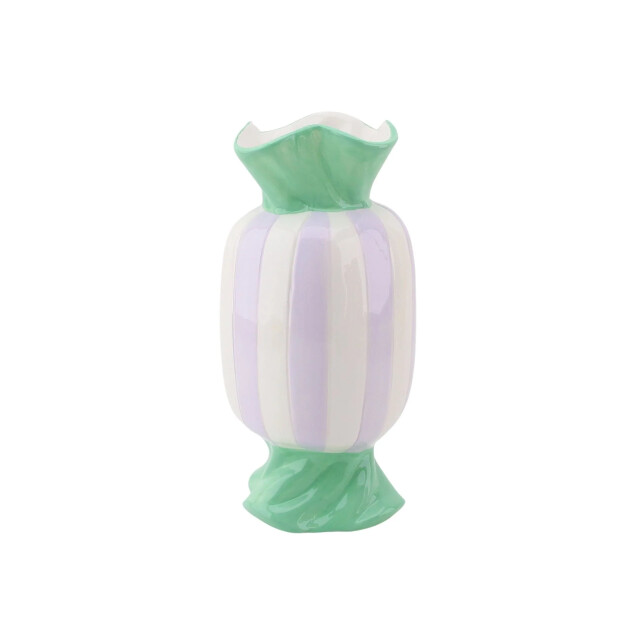 House Vitamin Vase -flower vase toffee candy dolomite mint/lilac 9,5x9,5x21cm 3240550 large