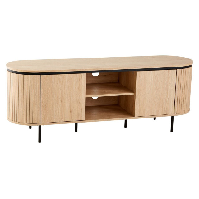 CaliCosy Tv-meubel met 2 deuren en zijkanten met groef l150 cm malaga 3205795 large