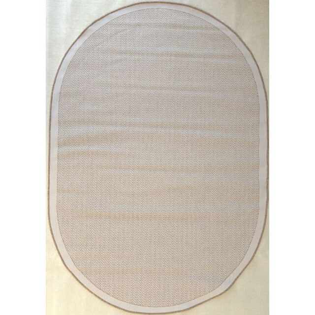 Muratap Brussels kader buitenkleed – ovaal effen indoor & outdoor vloerkleed – 3240468 large