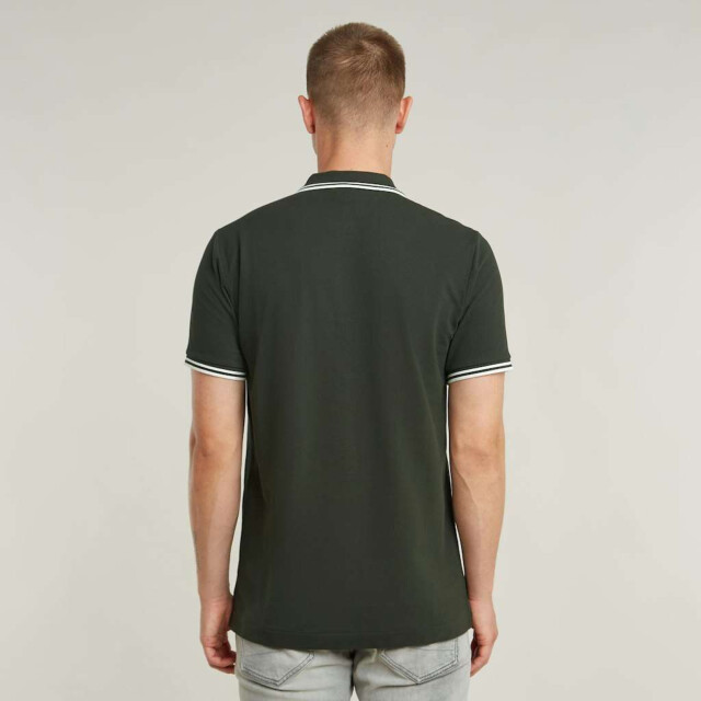 G-Star Dunda slim stripe polo s\s D17127-5864-995 large