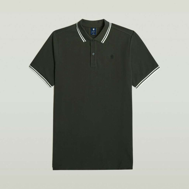 G-Star Dunda slim stripe polo s\s D17127-5864-995 large