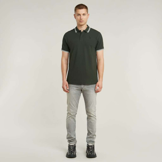 G-Star Dunda slim stripe polo s\s D17127-5864-995 large