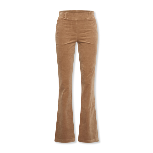 Helena Hart 7559 broek flair velvet camel 7559 large