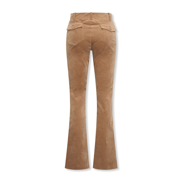 Helena Hart 7559 broek flair velvet camel 7559 large
