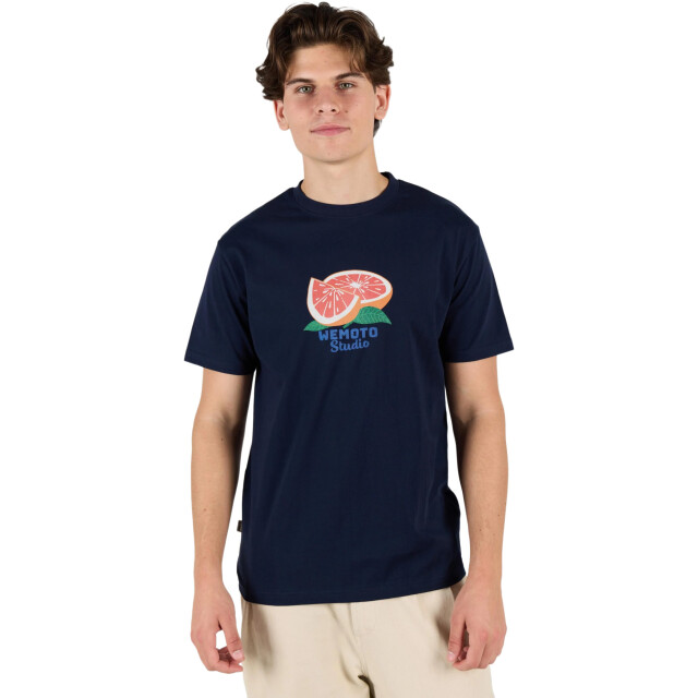 Wemoto Oranges tee navy blue 254-112-400 large