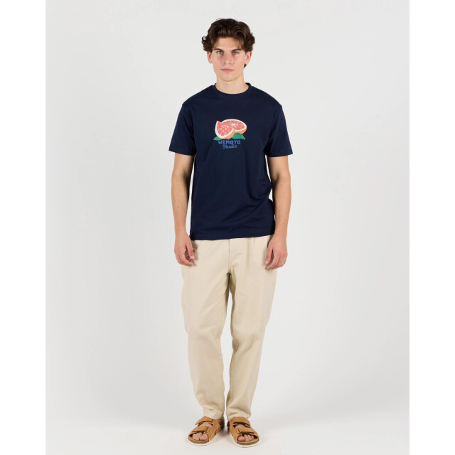Wemoto Oranges tee navy blue 254-112-400 large