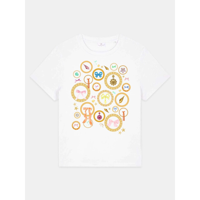 Mucho Gusto ® t-shirt wit barok elegantie MUCHO GUSTO® T-Shirt Wit Barok Elegantie large