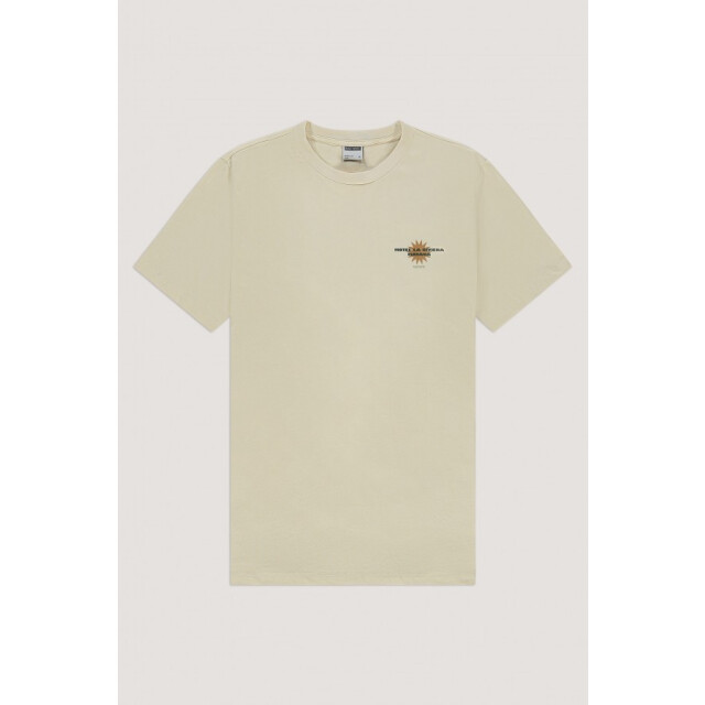 Kultivate Havana 297 bone white t-shirt fancy met backprint kultiv 297 Bone White/HAVANA large