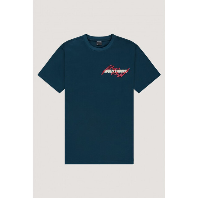 Kultivate Ts embro leaf 2501030204 767 majolica blue t-shirt fancy kultiv 767 Majolica Blue/TS EMBRO LEAF 2501030204 large