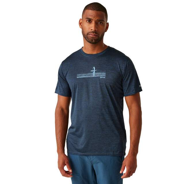 Regatta Heren fingal ix paddle board marl t-shirt UTRG11383_moonlightdenimmarl large
