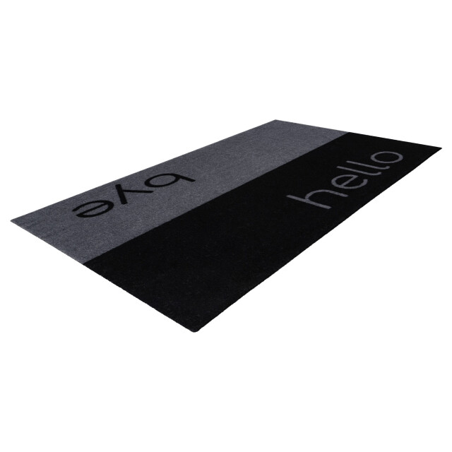 Muratap Wasbare deurmat binnen – hello / bye – anti-slip & absorberend, voor hal of 3241403 large