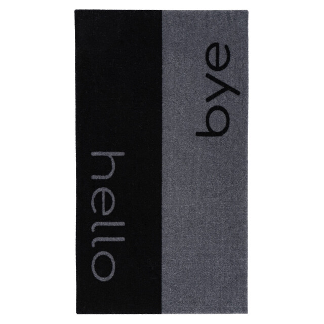 Muratap Wasbare deurmat binnen – hello / bye – anti-slip & absorberend, voor hal of 3241403 large