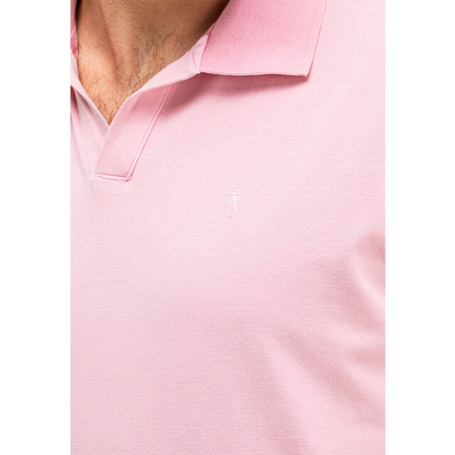 Butcher of Blue Alain jersey polo flamingo pink M2412012-515 large