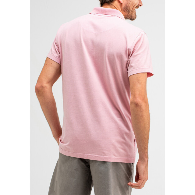 Butcher of Blue Alain jersey polo flamingo pink M2412012-515 large