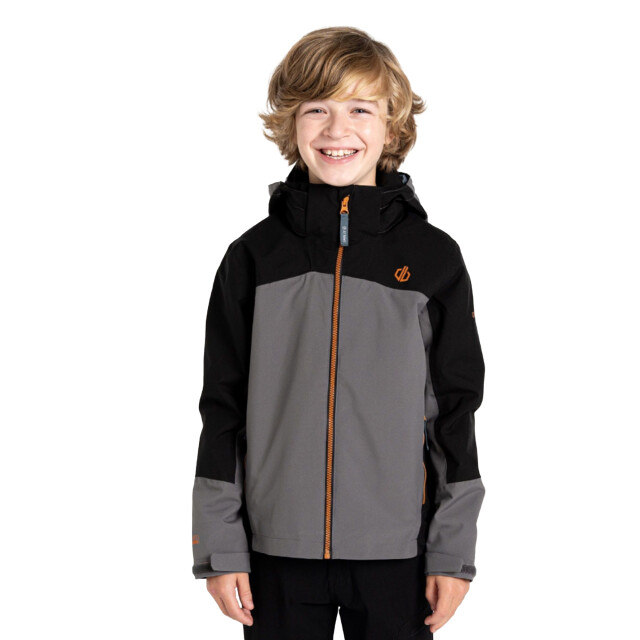 Regatta Kinderen/kinderen explore ii waterdichte jas UTRG11536_blackgranitegrey large