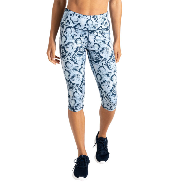 Regatta Dames influential ii slangenprint 3/4 lengte legging UTRG11533_blue large