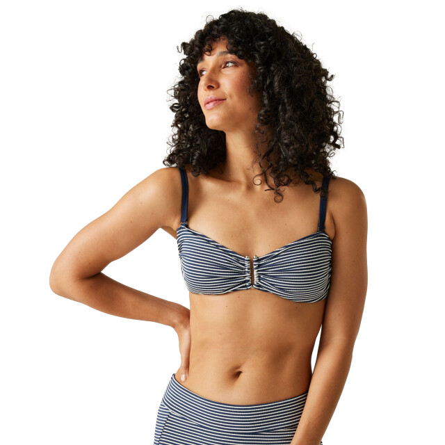 Regatta Dames aceana iii seeksucker bikinitop UTRG11484_navywhite large