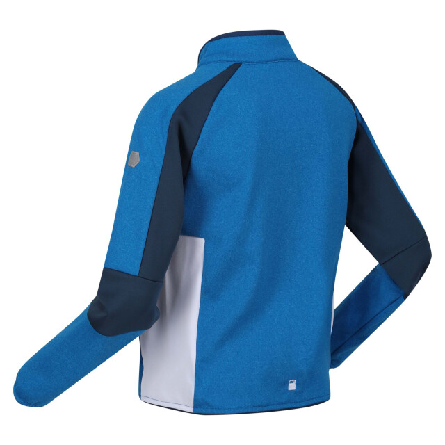 Regatta Kinder/kinder oberon vii marl full zip fleecejack UTRG8891_indigobluebluewing large