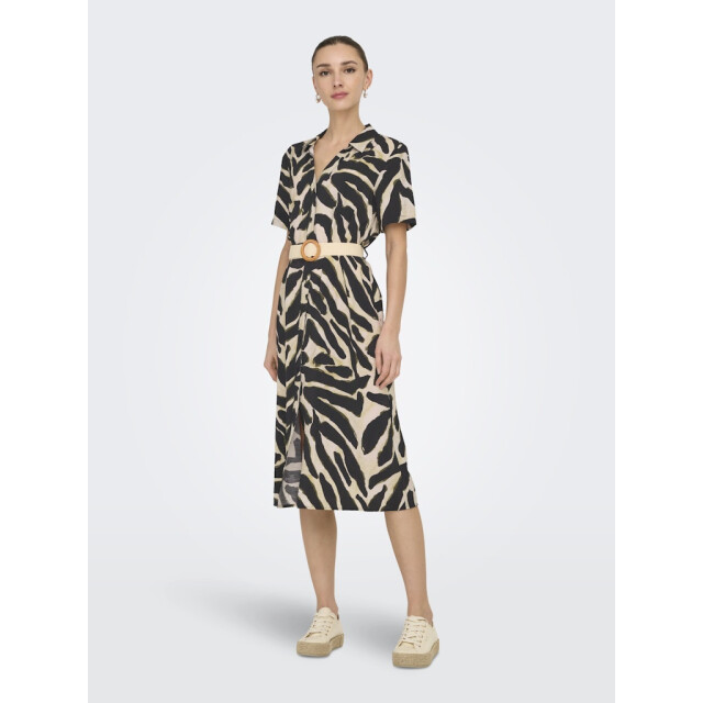 Jacqueline de Yong Jdyjasmine ss maxi belt dress wvn dessin 4419.89.0003 large