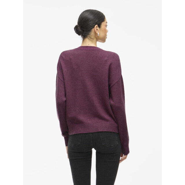 Vila Viril v-neck knit cardigan noos bordeaux 4249.47.0023 large
