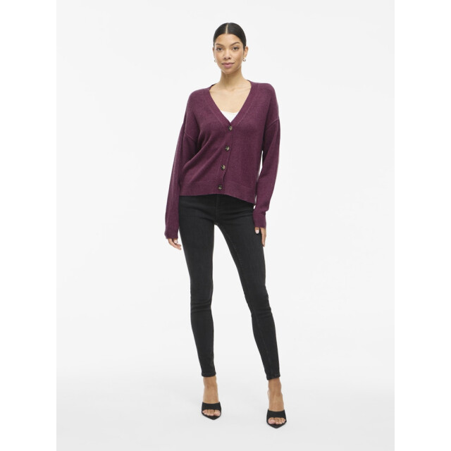 Vila Viril v-neck knit cardigan noos bordeaux 4249.47.0023 large