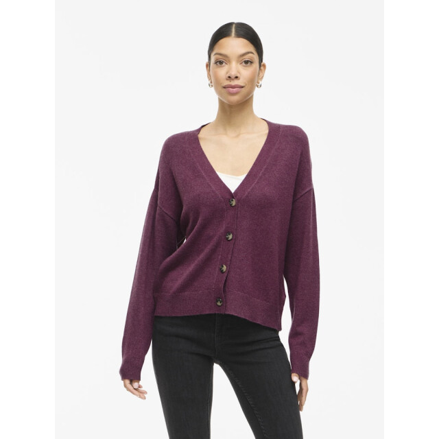 Vila Viril v-neck knit cardigan noos bordeaux 4249.47.0023 large